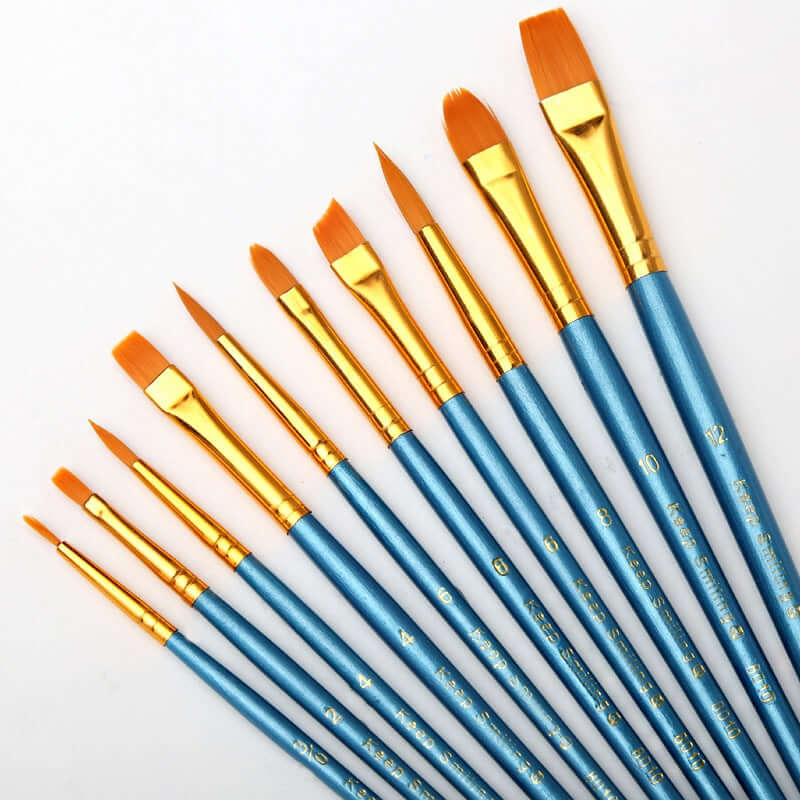 paintingnumberart 10x High Quality Paint Brushes