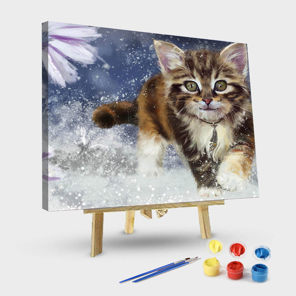 paintingnumberart 16"x20"/40x50cm / Without frame A piercing gaze-Paint by Numbers Kit