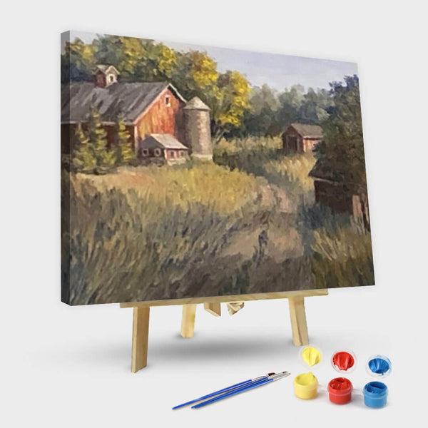 paintingnumberart 16"x20"/40x50cm / Without frame Abandoned Farmyard-Paint by Numbers Kit