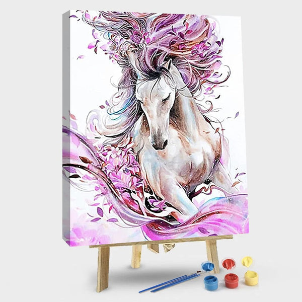 paintingnumberart 16"x20"/40x50cm / Without frame Abstract Horse-Paint by Number Kit