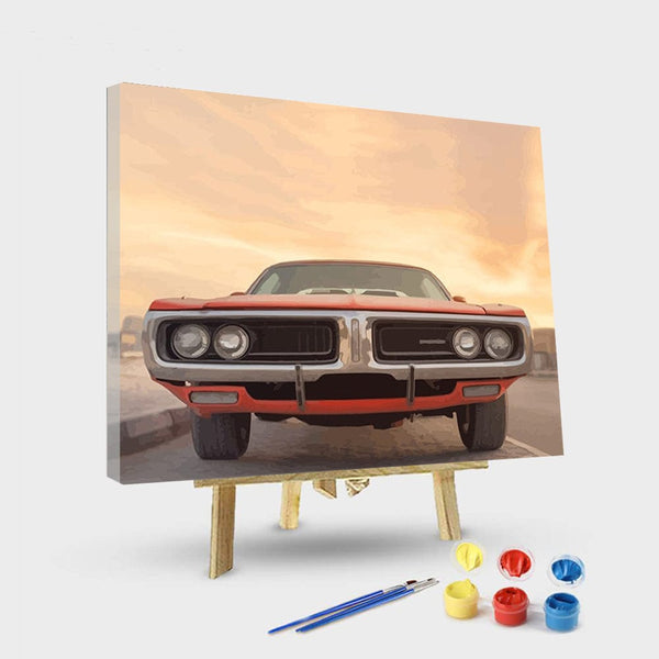paintingnumberart 16"x20"/40x50cm / Without frame American Muscle Car – NEW Paint By Numbers
