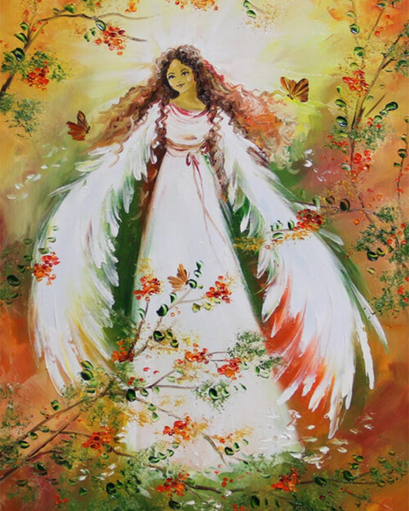 paintingnumberart 16"x20"/40x50cm / Without frame Angel and butterfly3 – Paint by number kit