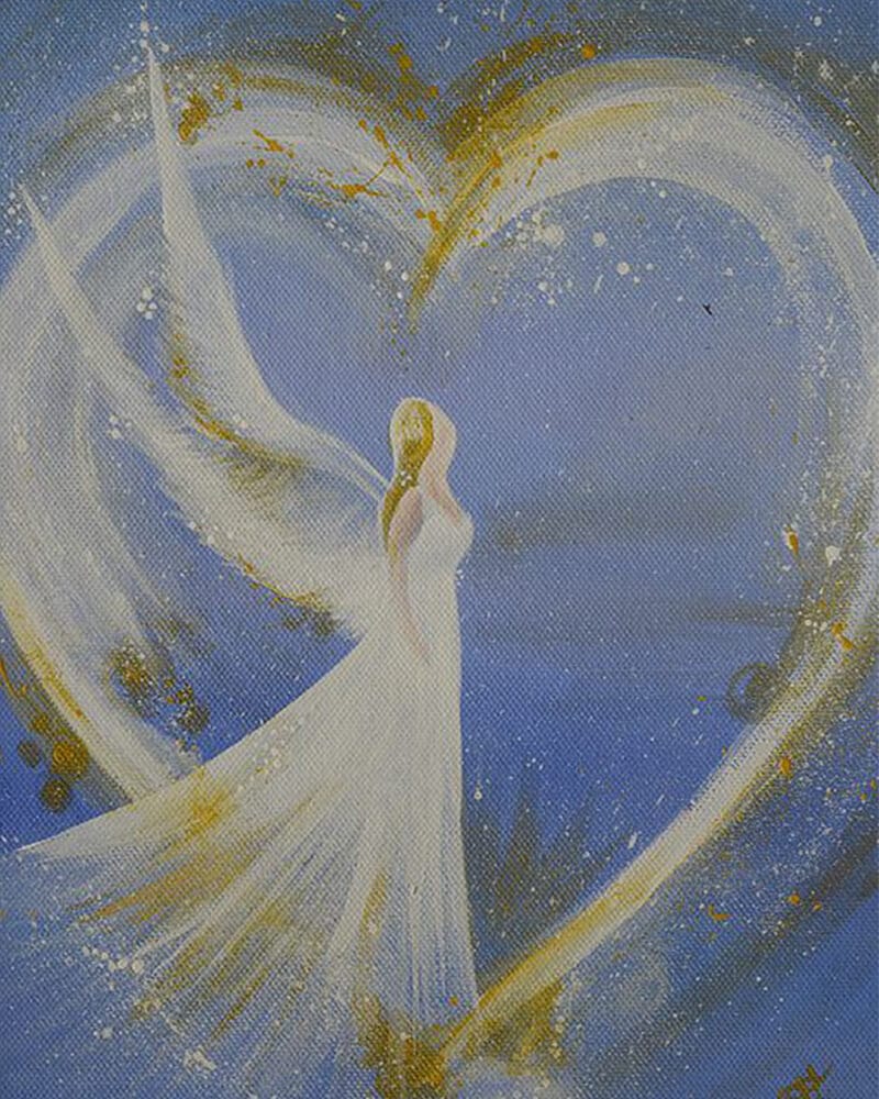 paintingnumberart 16"x20"/40x50cm / Without frame Angel surrounded by love-Paint by Numbers Kit