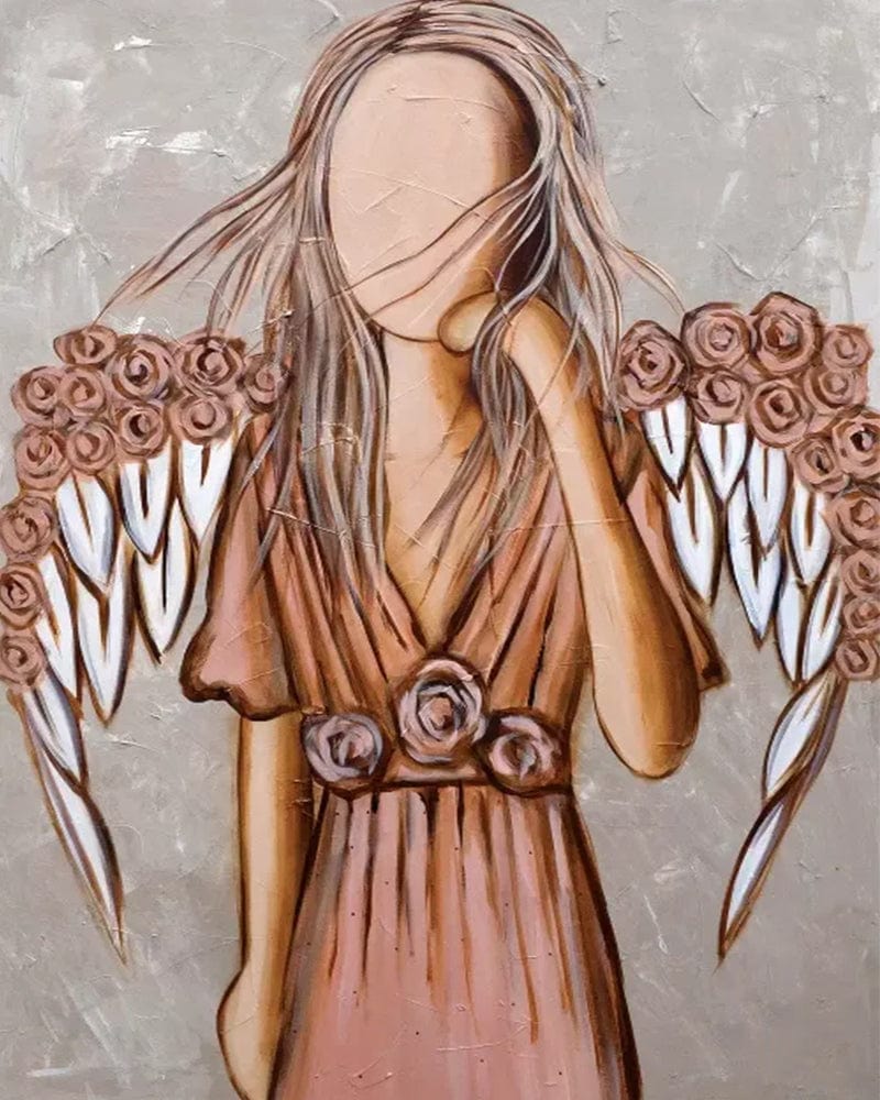 paintingnumberart 16"x20"/40x50cm / Without frame Angel wings – Paint by number kit