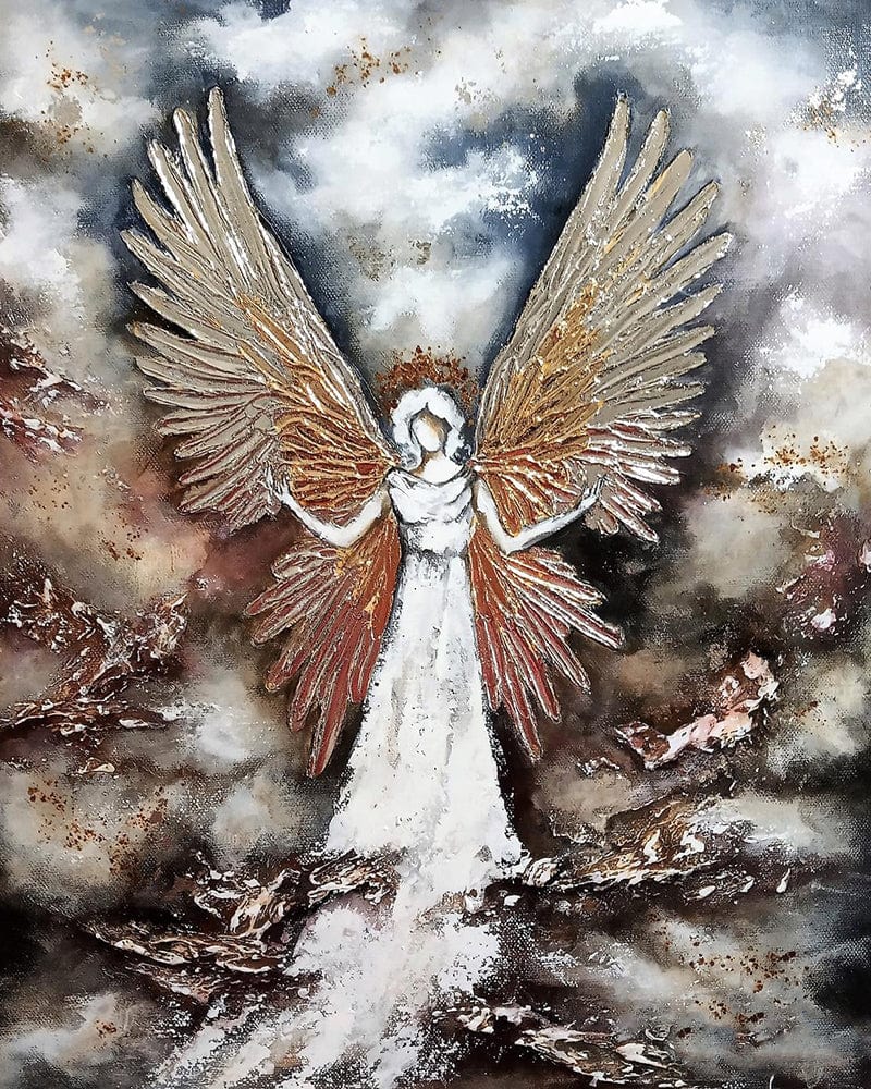 paintingnumberart 16"x20"/40x50cm / Without frame Angel wings-Paint By Numbers Kit