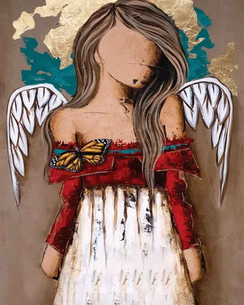 paintingnumberart 16"x20"/40x50cm / Without frame Angel wings6 – Paint by number kit