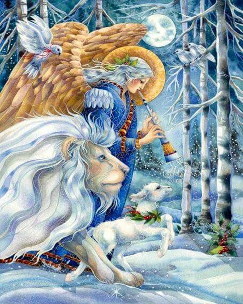 paintingnumberart 16"x20"/40x50cm / Without frame Angels and beasts-Paint By Numbers Kit