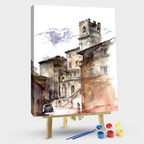 paintingnumberart 16"x20"/40x50cm / Without frame Antiquated City lisbon – Cities Paint By Numbers