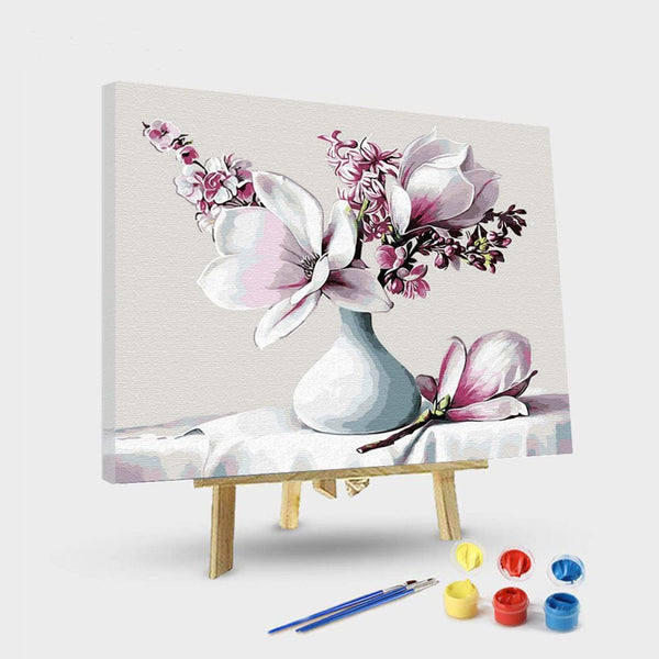 paintingnumberart 16"x20"/40x50cm / Without frame Apricot flower-Paint by Numbers Kit