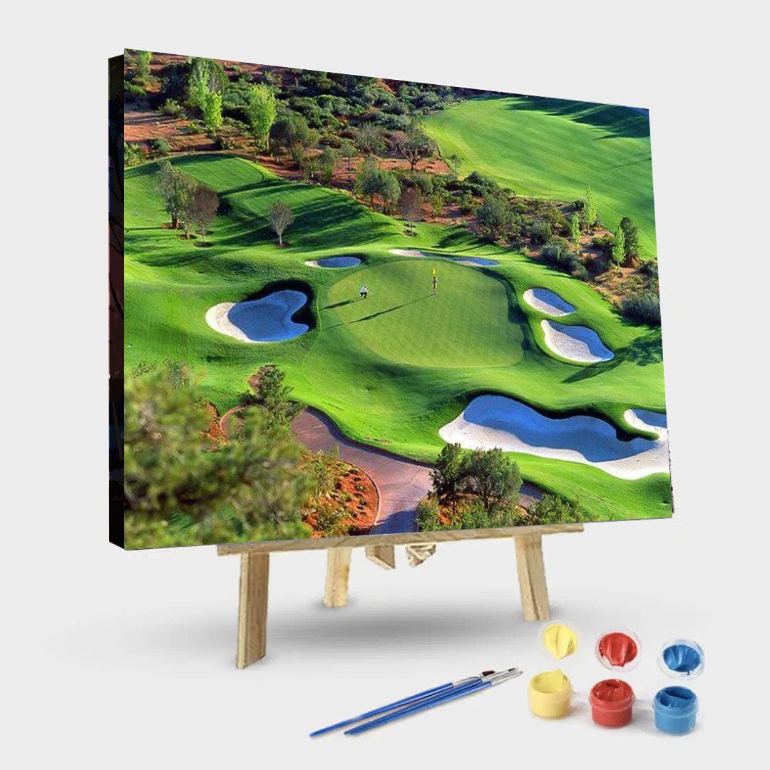 paintingnumberart 16"x20"/40x50cm / Without frame Arizona Golf Course – Landscape Paint By Number