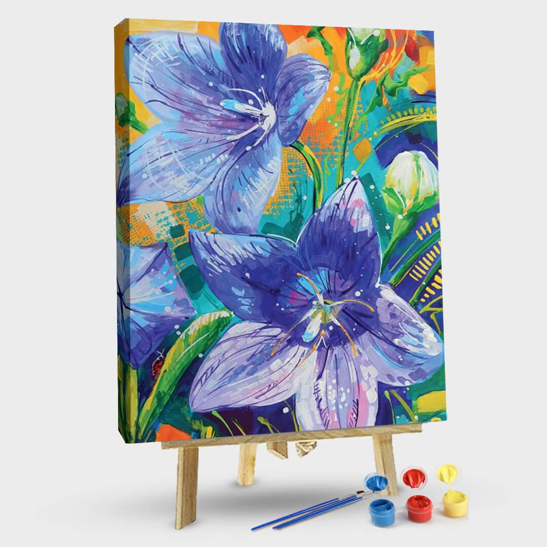 paintingnumberart 16"x20"/40x50cm / Without frame Baloon Flowers-Paint by Numbers Kit