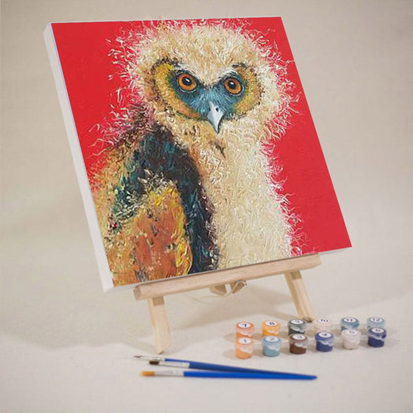 paintingnumberart 16"x20"/40x50cm / Without frame Barn-Owl-Mini DIY Paint by Numbers Kit