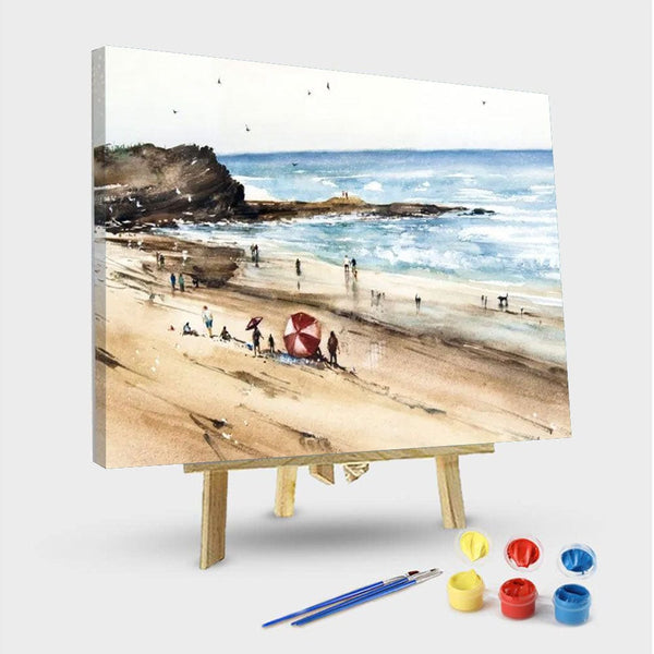 paintingnumberart 16"x20"/40x50cm / Without frame Beach Fun – Paint By Numbers