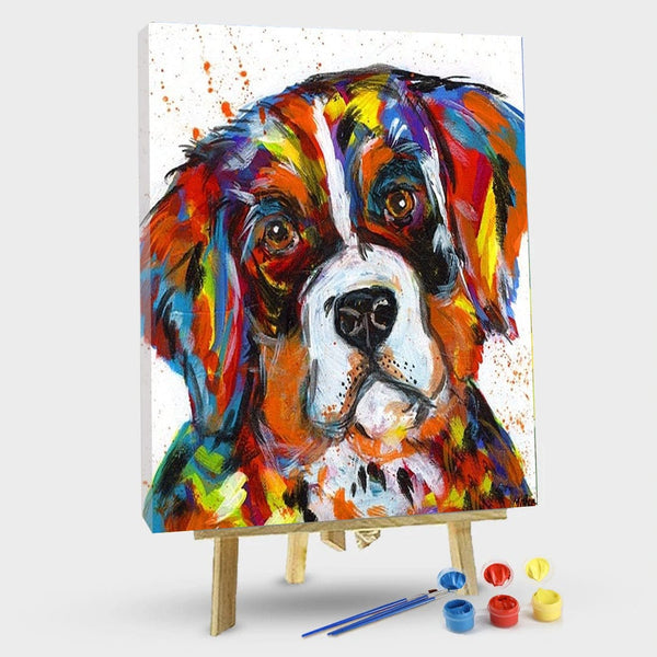 paintingnumberart 16"x20"/40x50cm / Without frame Bernese Mountain Dog – Animals Paint By Numbers