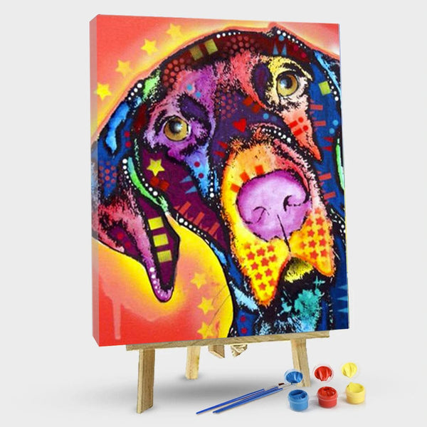 paintingnumberart 16"x20"/40x50cm / Without frame Bichon Frise – Animals Paint By Number