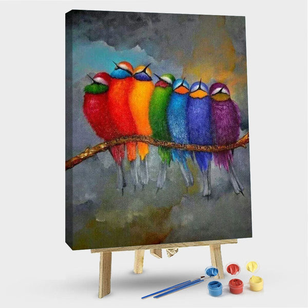 paintingnumberart 16"x20"/40x50cm / Without frame Birds – DIY Painting By Numbers Kit