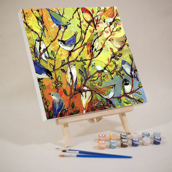 paintingnumberart 16"x20"/40x50cm / Without frame Birds-Mini DIY Paint by Numbers Kit