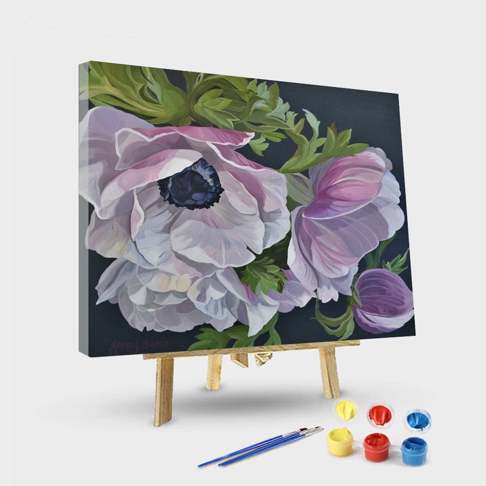 paintingnumberart 16"x20"/40x50cm / Without frame Blooming flowers-Paint by Numbers Kit