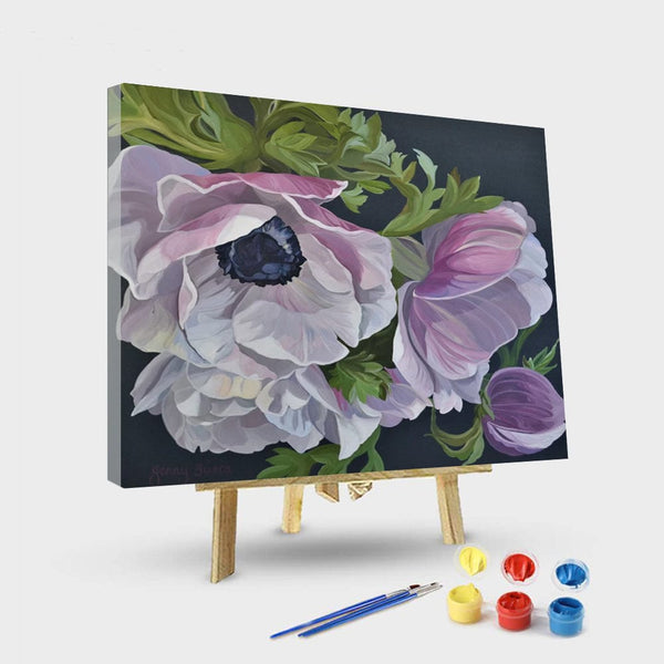 paintingnumberart 16"x20"/40x50cm / Without frame Blooming flowers-Paint by Numbers Kit
