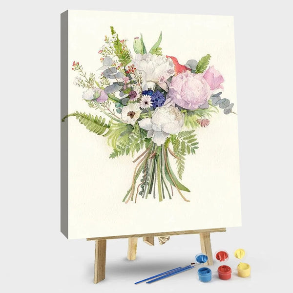 paintingnumberart 16"x20"/40x50cm / Without frame Botanical Flowers – Flowers Paint By Numbers