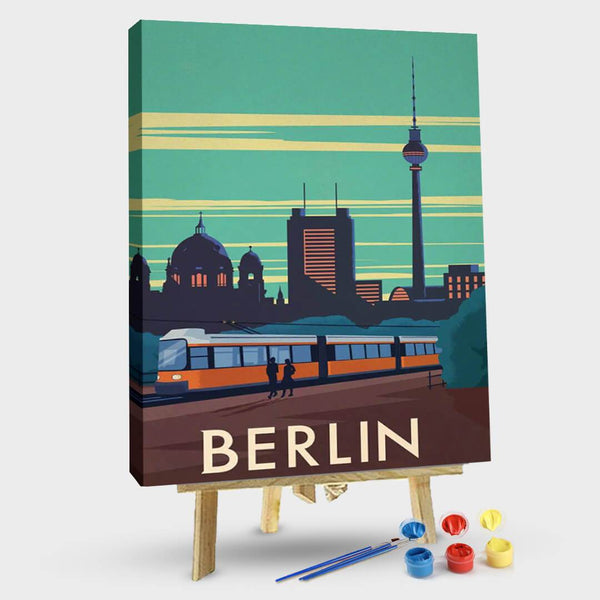 paintingnumberart 16"x20"/40x50cm / Without frame Brandenberg Gate-Paint by Numbers Kit