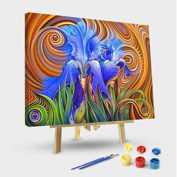 paintingnumberart 16"x20"/40x50cm / Without frame Burgers Floral – Flowers Paint By Number