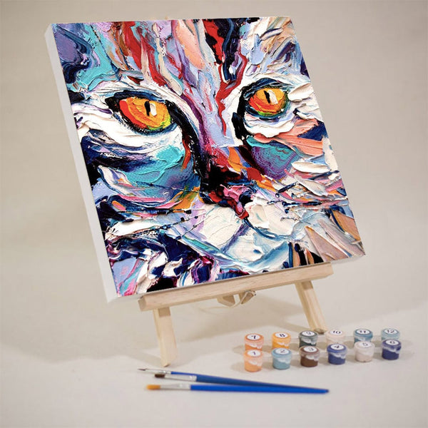 paintingnumberart 16"x20"/40x50cm / Without frame Burmese cat-Paint by Numbers Kit