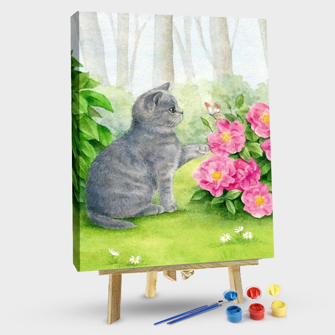 paintingnumberart 16"x20"/40x50cm / Without frame Cat-Paint By Numbers Kit
