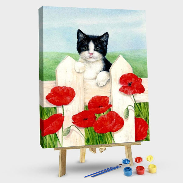 paintingnumberart 16"x20"/40x50cm / Without frame CatII-Paint By Numbers Kit