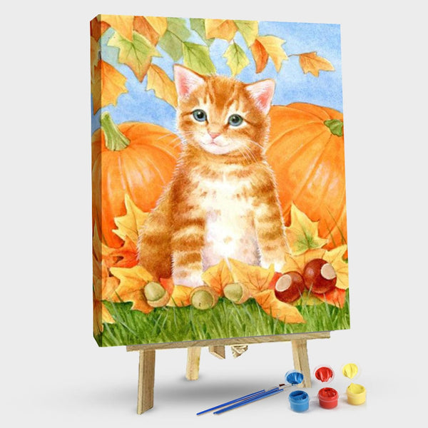 paintingnumberart 16"x20"/40x50cm / Without frame CatV-Paint By Numbers Kit
