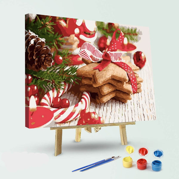 paintingnumberart 16"x20"/40x50cm / Without frame CHRISTMAS BREAKFAST-Paint by Numbers Kit