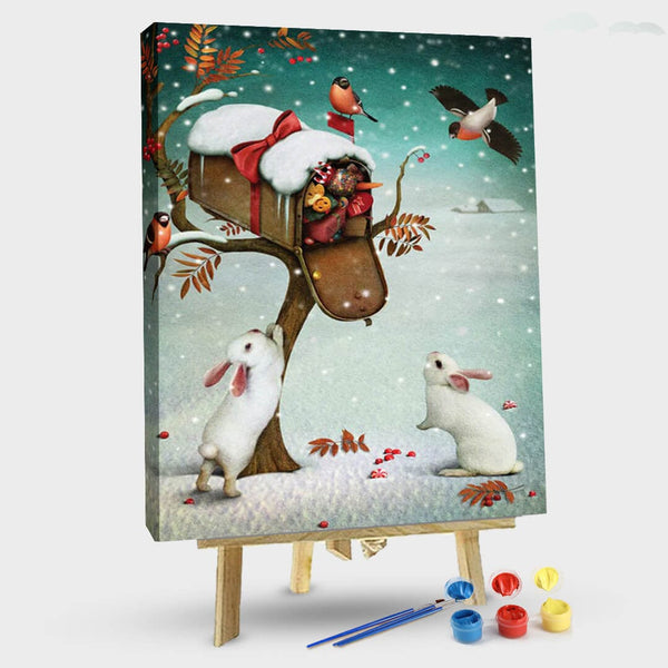 paintingnumberart 16"x20"/40x50cm / Without frame Christmas delivery1-Paint By Numbers Kit