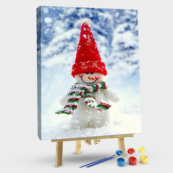 paintingnumberart 16"x20"/40x50cm / Without frame Christmas Snowman–Paint By Number