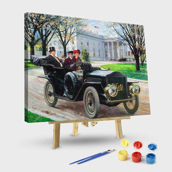 paintingnumberart 16"x20"/40x50cm / Without frame Classic car-Paint by Numbers Kit