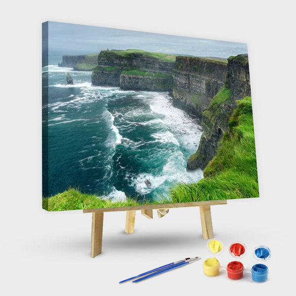 paintingnumberart 16"x20"/40x50cm / Without frame Cliffs of Moher – Landscape Paint By Numbers