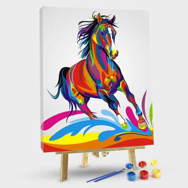 paintingnumberart 16"x20"/40x50cm / Without frame Colorful Arabian Horse – Animals Paint By Number
