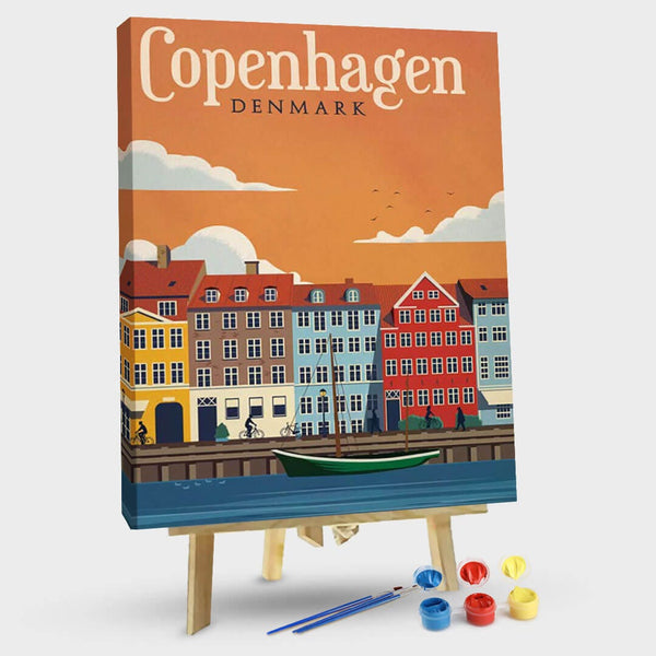 paintingnumberart 16"x20"/40x50cm / Without frame Copenhagen-Paint by Numbers Kit