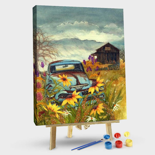 paintingnumberart 16"x20"/40x50cm / Without frame Country Blues-Paint by Numbers Kit