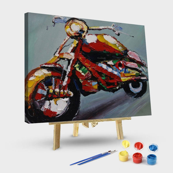 paintingnumberart 16"x20"/40x50cm / Without frame Crazy Cars#2-Paint by Numbers Kit