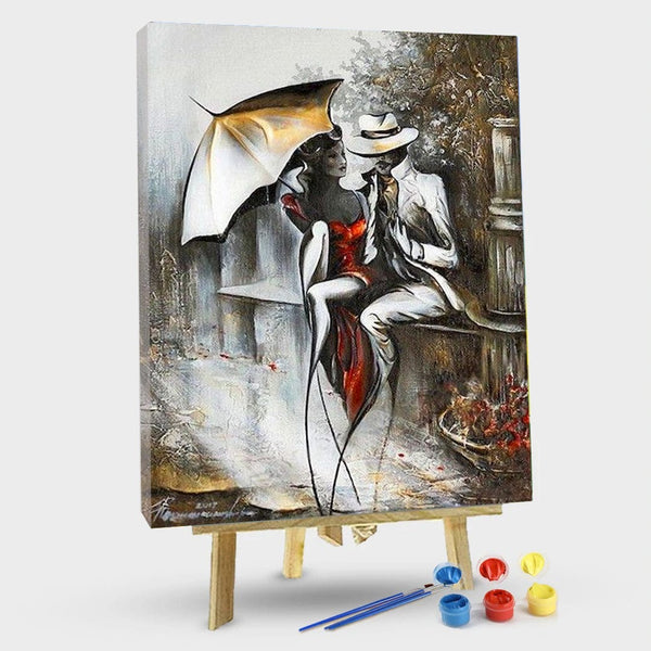 paintingnumberart 16"x20"/40x50cm / Without frame Dance partner-Paint by Numbers Kit