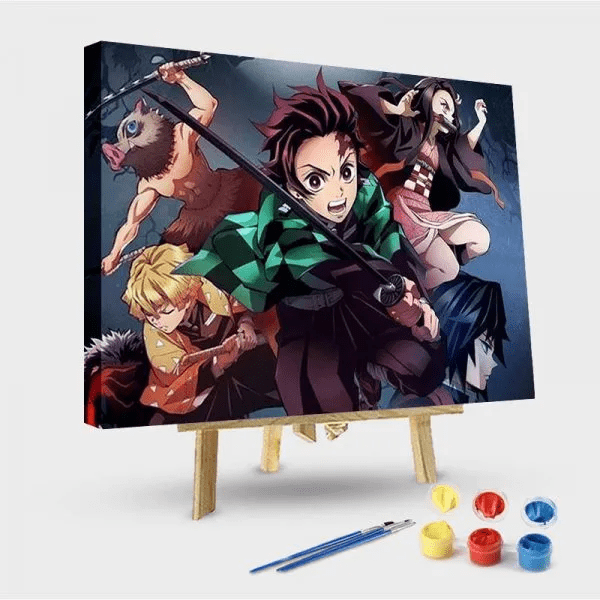 paintingnumberart 16"x20"/40x50cm / Without frame Demon Slayer-Paint by Numbers Kit