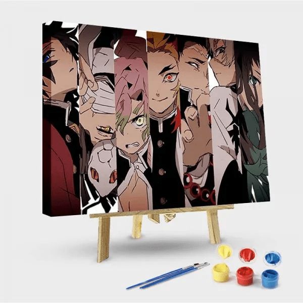 paintingnumberart 16"x20"/40x50cm / Without frame Demon Slayer-Paint by Numbers Kit