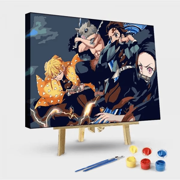 paintingnumberart 16"x20"/40x50cm / Without frame Demon Slayer-Paint by Numbers Kit