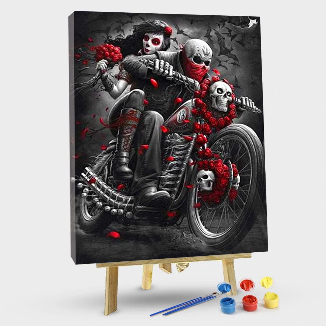 paintingnumberart 16"x20"/40x50cm / Without frame Devil locomotive-Paint by Numbers Kit