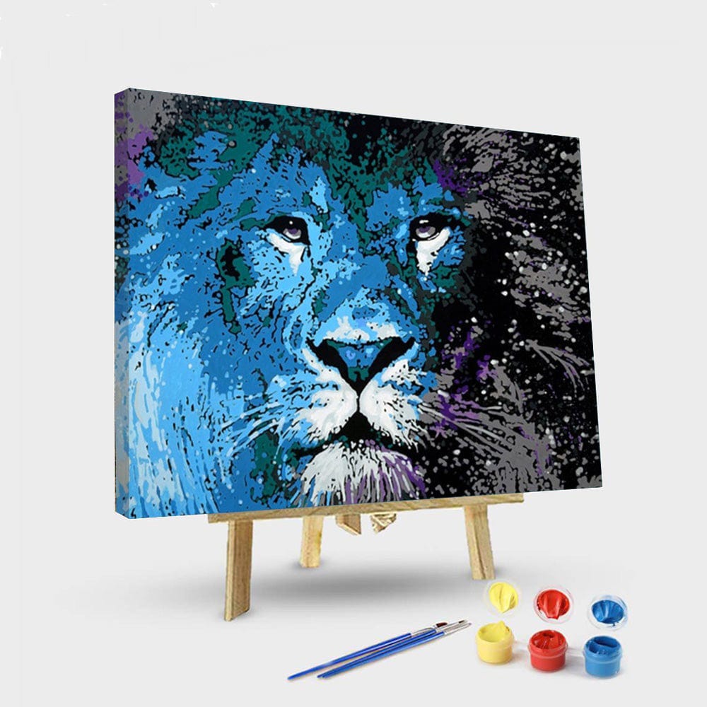 paintingnumberart 16"x20"/40x50cm / Without frame Digital Painting Kit-Lion