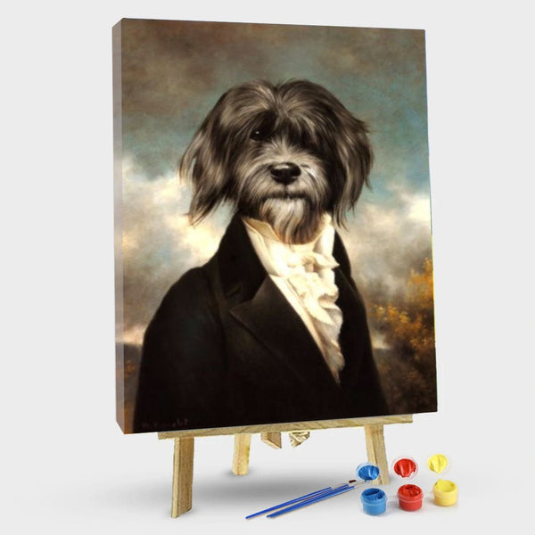 paintingnumberart 16"x20"/40x50cm / Without frame Dog in clothes– Paint By Number