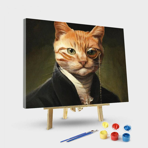 paintingnumberart 16"x20"/40x50cm / Without frame Dr. Cat– Paint By Number