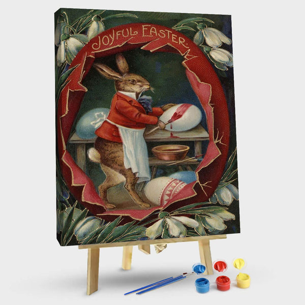paintingnumberart 16"x20"/40x50cm / Without frame Easter-Bunny4 – Paint By Numbers Kit