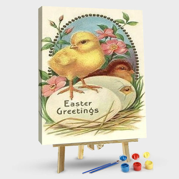 paintingnumberart 16"x20"/40x50cm / Without frame Easter Eggs2 – Paint By Numbers Kit