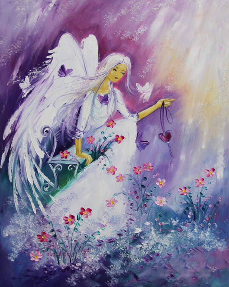 paintingnumberart 16"x20"/40x50cm / Without frame Elegant angel – Paint by number kit